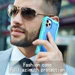 Custodia protettiva antiurto 3 strati con supporto per iPhone 12