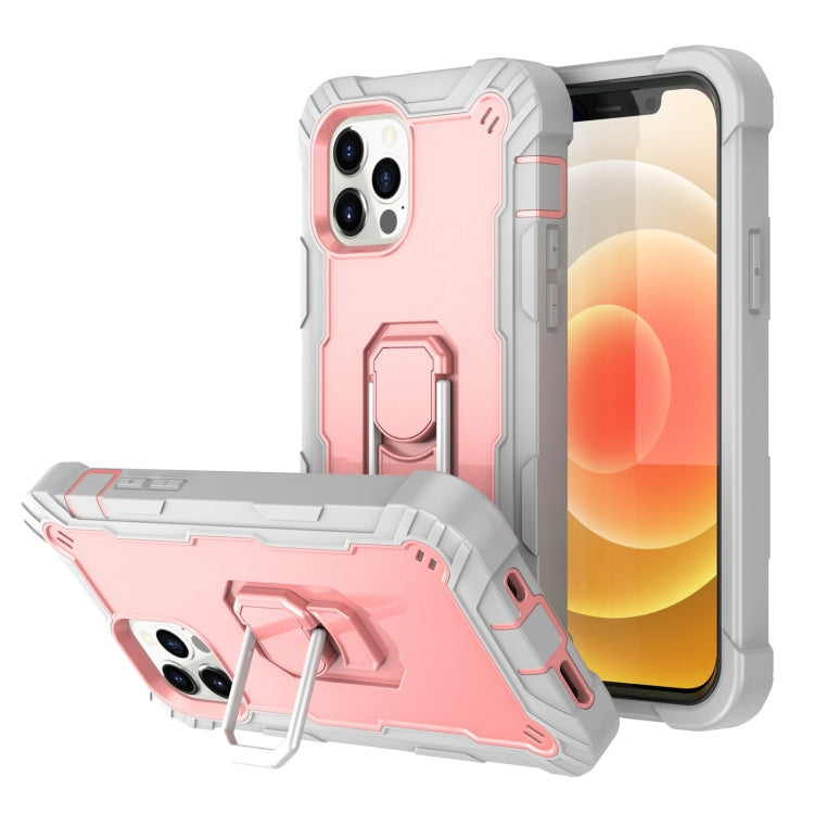 Custodia protettiva antiurto 3 strati con supporto per iPhone 12
