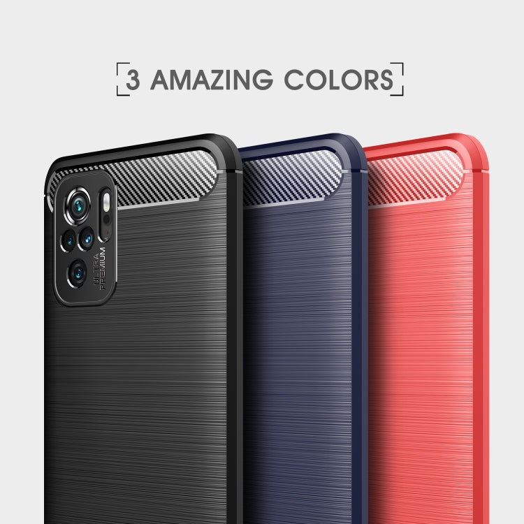 Custodia in TPU fibra di carbonio per Xiaomi Redmi Note 10
