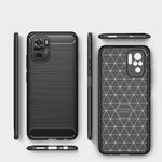 Custodia in TPU fibra di carbonio per Xiaomi Redmi Note 10