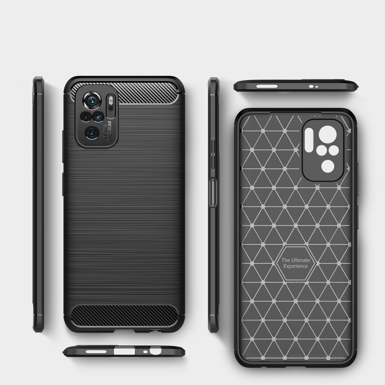 Custodia in TPU fibra di carbonio per Xiaomi Redmi Note 10