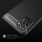 Custodia in TPU fibra di carbonio per Xiaomi Redmi Note 10