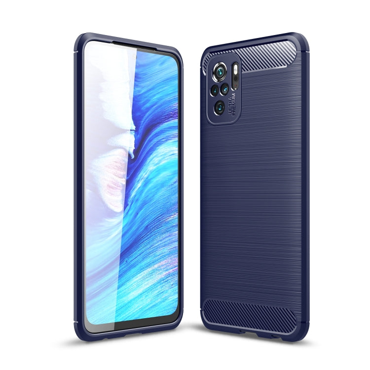 Custodia in TPU fibra di carbonio per Xiaomi Redmi Note 10