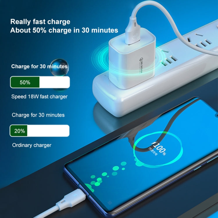 Caricabatterie rapido WK WP-U57 Max 18W con cavo USB-C