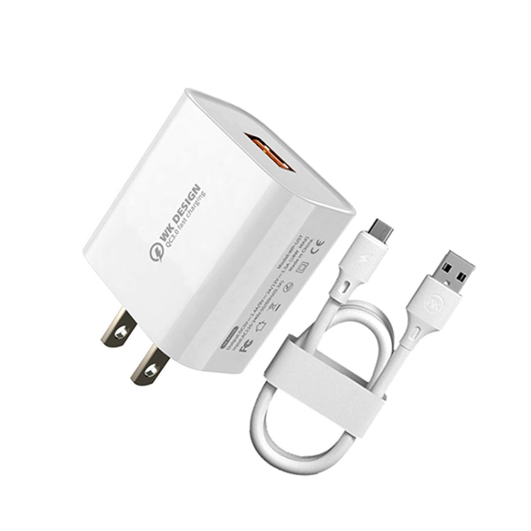 Caricabatterie rapido WK WP-U57 Max 18W con cavo USB-C