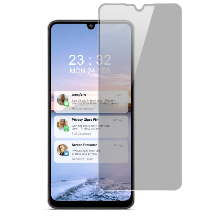 Pellicola vetro temperato anti-spia per Samsung Galaxy A32