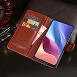 Custodia portafoglio in pelle PU per Xiaomi Poco F3