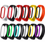 Cinturino silicone bicolore per Xiaomi Mi Band 6 e 5