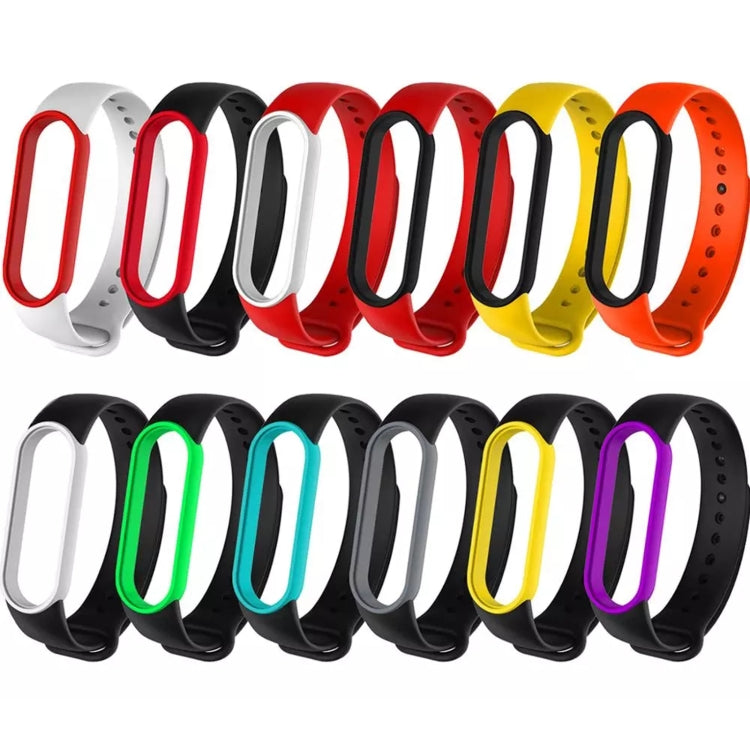 Cinturino silicone bicolore per Xiaomi Mi Band 6 e 5
