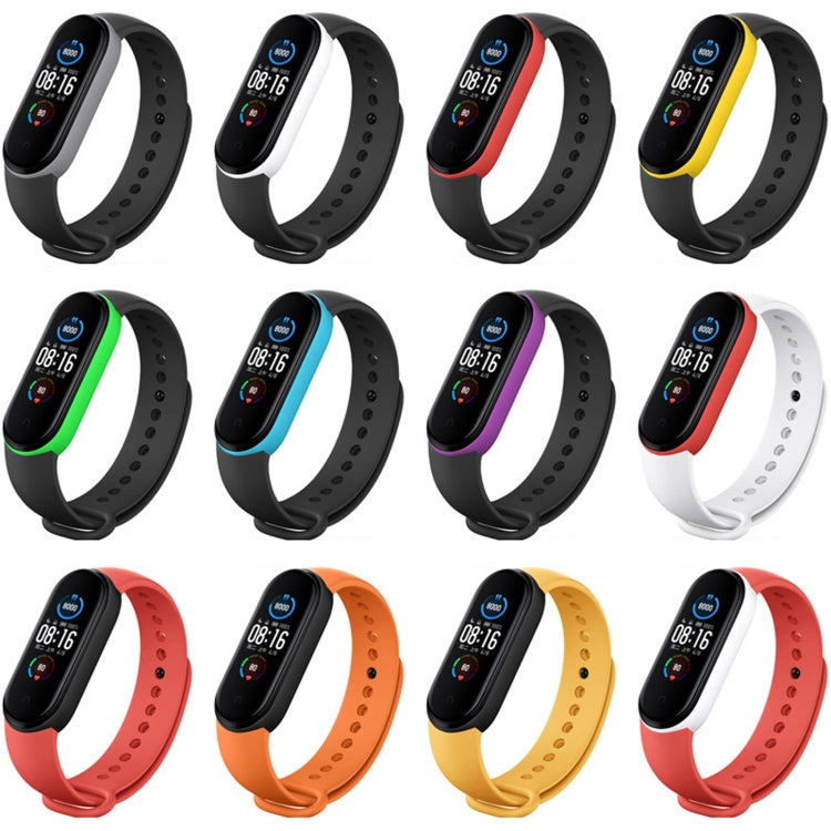 Cinturino silicone bicolore per Xiaomi Mi Band 6 e 5