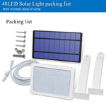 Lampione stradale LED solare impermeabile IP65 48LED