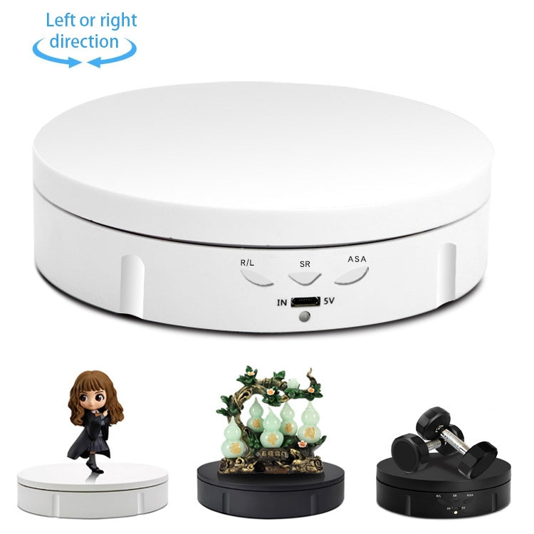 Giradischi girevole elettrico USB da 14,6 cm Espositore per giradischi per riprese video Giradischi per fotografia, carico: 10 kg, 14.6cm, 14.6cm(Black Mirror), 14.6cm (White Mirror)