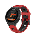 Cinturino silicone bicolore per Garmin Forerunner 735/235