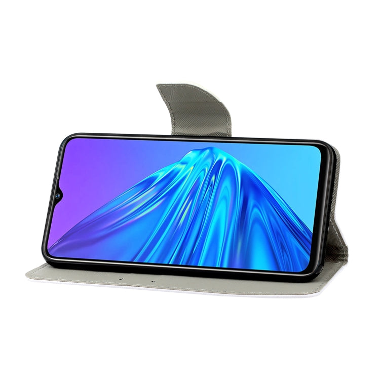 Custodia in pelle Flip orizzontale con motivo dipinto, For OPPO Realme 5