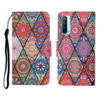 Custodia in pelle Flip orizzontale con motivo dipinto, For OPPO Reno3