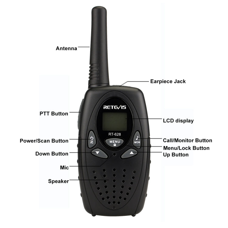 Walkie Talkie palmare Retevis RT628 22 canali USA