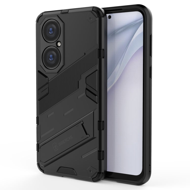 Custodia TPU antiurto con supporto invisibile per Huawei P50 Pro