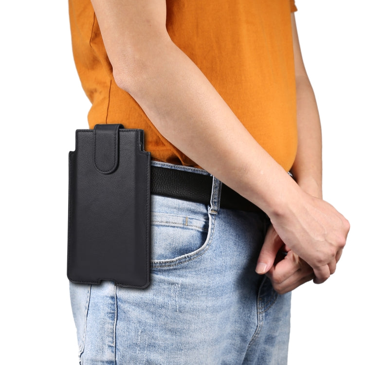 Marsupio in pelle per smartphone fino a 7,2 pollici