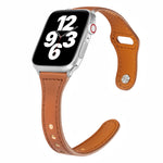 Cinturino in pelle con fibbia inversa per Apple Watch