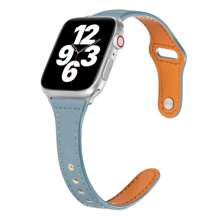 Cinturino in pelle con fibbia inversa per Apple Watch