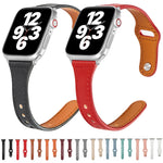 Cinturino in pelle con fibbia inversa per Apple Watch