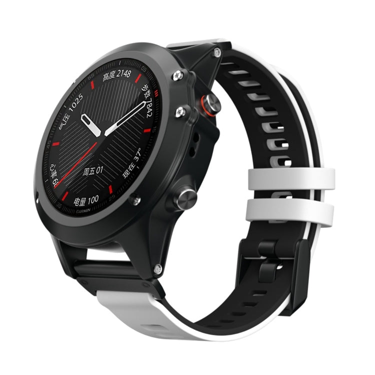 Cinturino silicone bicolore per Garmin Fenix 6X