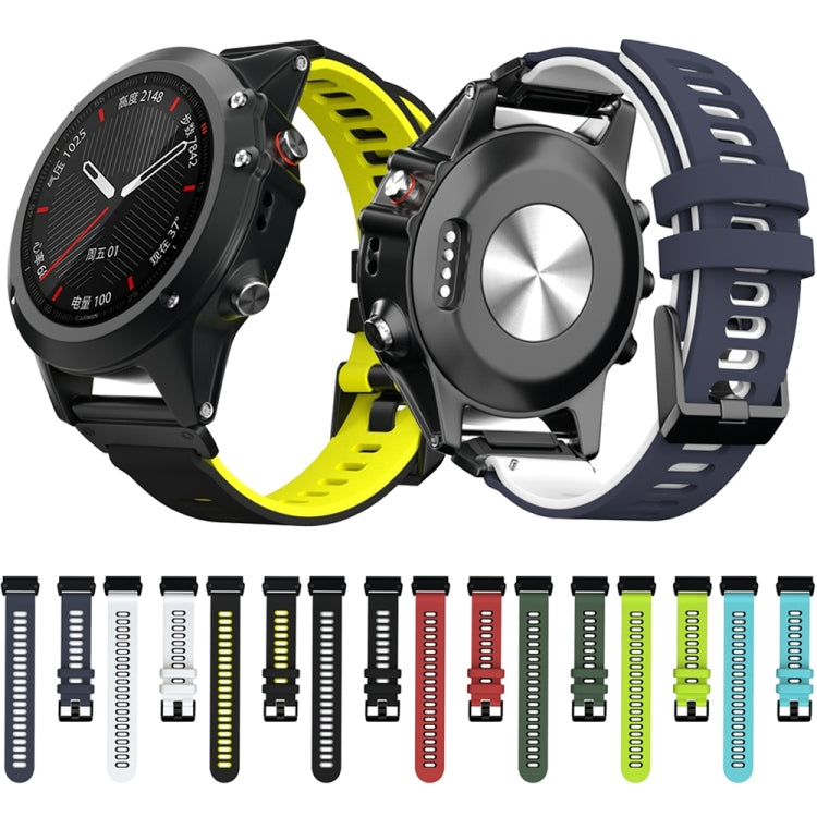 Cinturino silicone bicolore per Garmin Fenix 6X