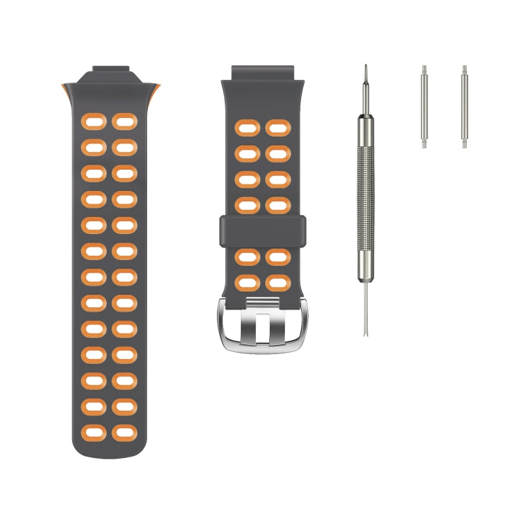 Cinturino silicone bicolore per Garmin Forerunner 310XT