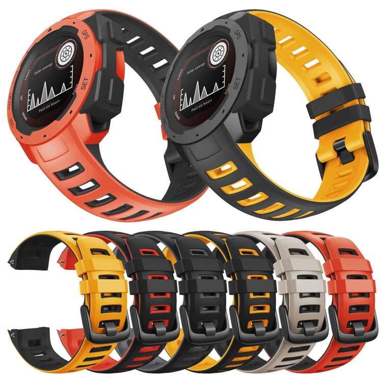 Cinturino in silicone bicolore per Garmin Instinct