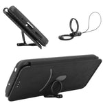 Custodia portafoglio in pelle TPU con slot carte per Oppo Find X3