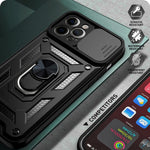 Custodia TPU con copri fotocamera scorrevole per iPhone 12 Pro