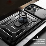 Custodia TPU con copri fotocamera scorrevole per iPhone 12 Pro
