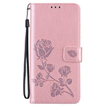 Custodia portafoglio in pelle PU rosa per Samsung Galaxy A52 5G