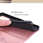 Custodia portafoglio in pelle PU rosa per Samsung Galaxy A52 5G