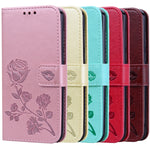 Custodia portafoglio in pelle PU rosa per Samsung Galaxy A52 5G