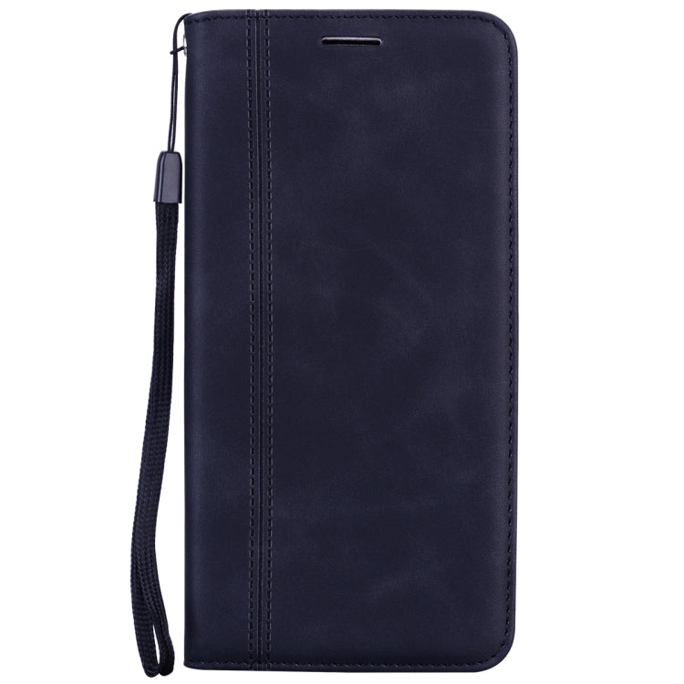 Custodia in pelle PU con vibrazione orizzontale magnetica aziendale smerigliata con supporto, slot per schede e cordino, For Huawei P smart 2021, For Huawei Honor 10X Lite