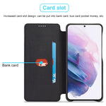 Custodia portafoglio in pelle per Samsung Galaxy S21 FE