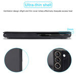 Custodia portafoglio in pelle per Samsung Galaxy S21 FE