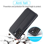 Custodia portafoglio in pelle per Samsung Galaxy S21 FE