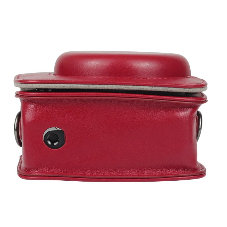 Borsa per fotocamera in PU tinta unita con tracolla per Fujifilm Instax mini 90, For Fujifilm Instax mini 90