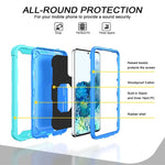 Custodia protettiva antiurto 3 strati con supporto per Galaxy S20