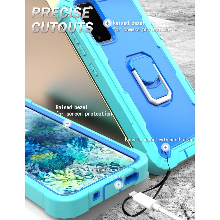 Custodia protettiva antiurto 3 strati con supporto per Galaxy S20