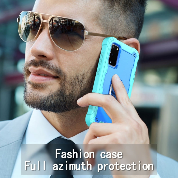 Custodia protettiva antiurto 3 strati con supporto per Galaxy S20
