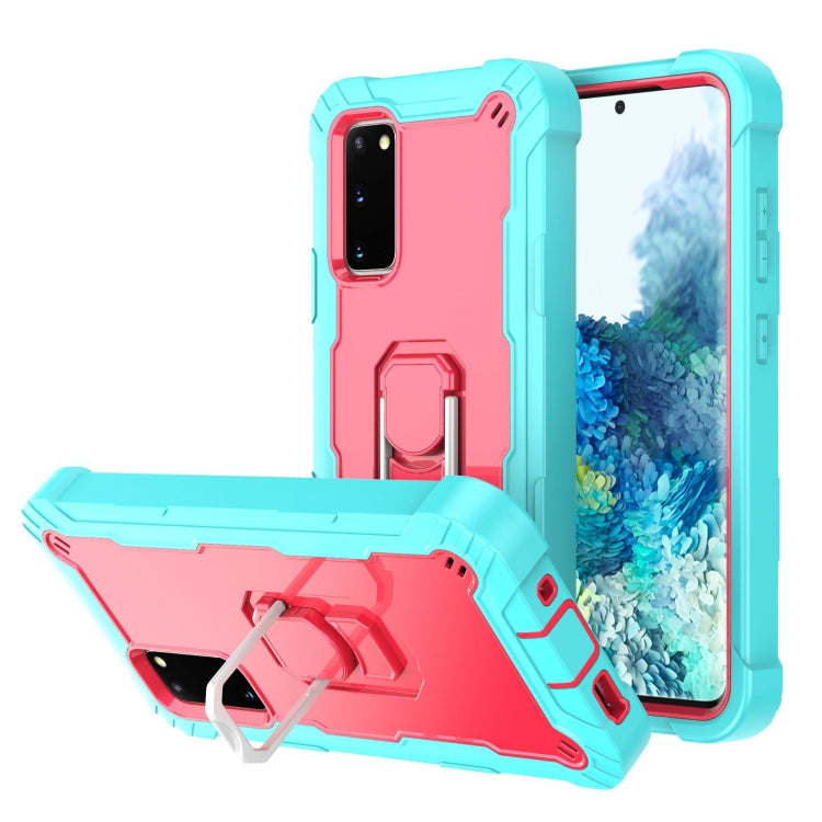 Custodia protettiva antiurto 3 strati con supporto per Galaxy S20