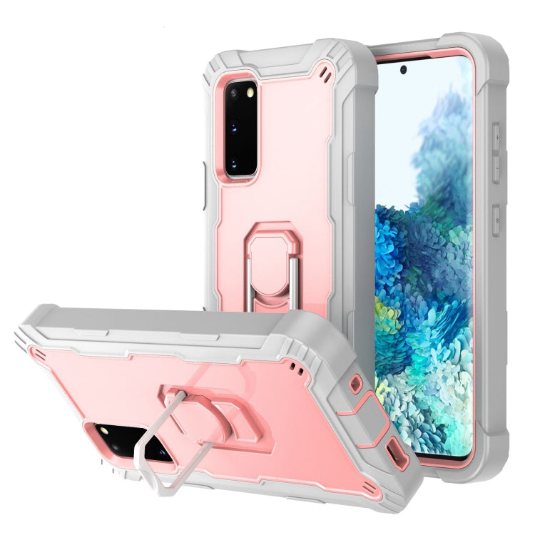 Custodia protettiva antiurto 3 strati con supporto per Galaxy S20