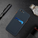 Custodia TPU con slot per schede per iPhone 8 Plus e 7 Plus