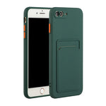 Custodia TPU con slot per schede per iPhone 8 Plus e 7 Plus