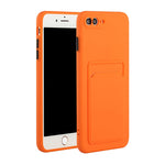 Custodia TPU con slot per schede per iPhone 8 Plus e 7 Plus
