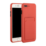 Custodia TPU con slot per schede per iPhone 8 Plus e 7 Plus