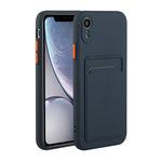 Custodia protettiva in TPU con slot per schede per iPhone XR
